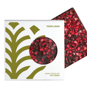 Veganska promocijska temna čokolada z brusnicami – 75 g