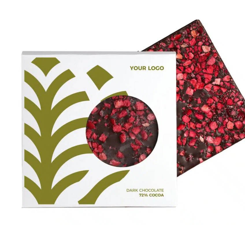 Veganska promocijska temna čokolada z brusnicami – 75 g