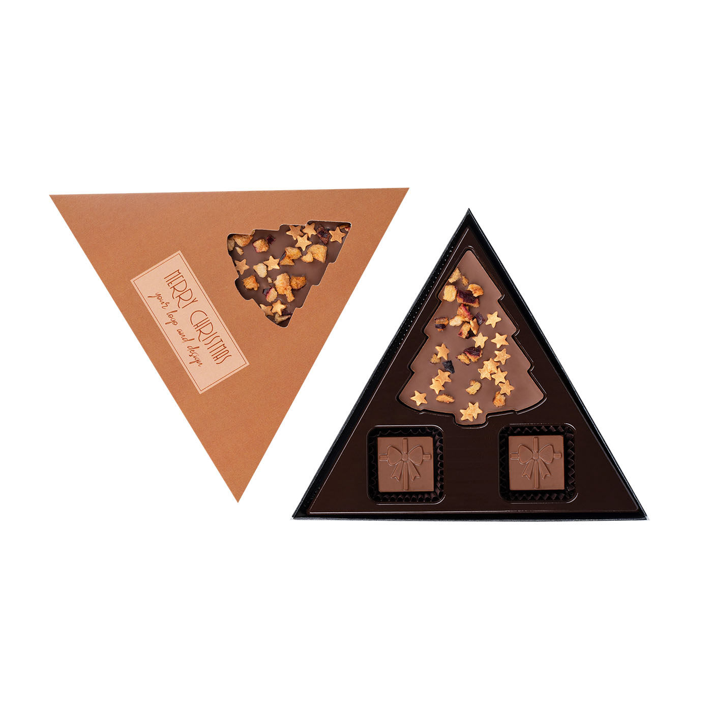 Personaliziran božični čokoladni set Under the Tree Mini, 54 g - slika 2