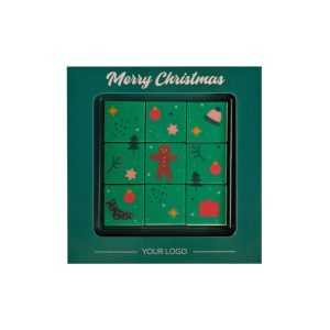 Personaliziran božični set 9 pralin Chocolate Design Frame Print, 90 g