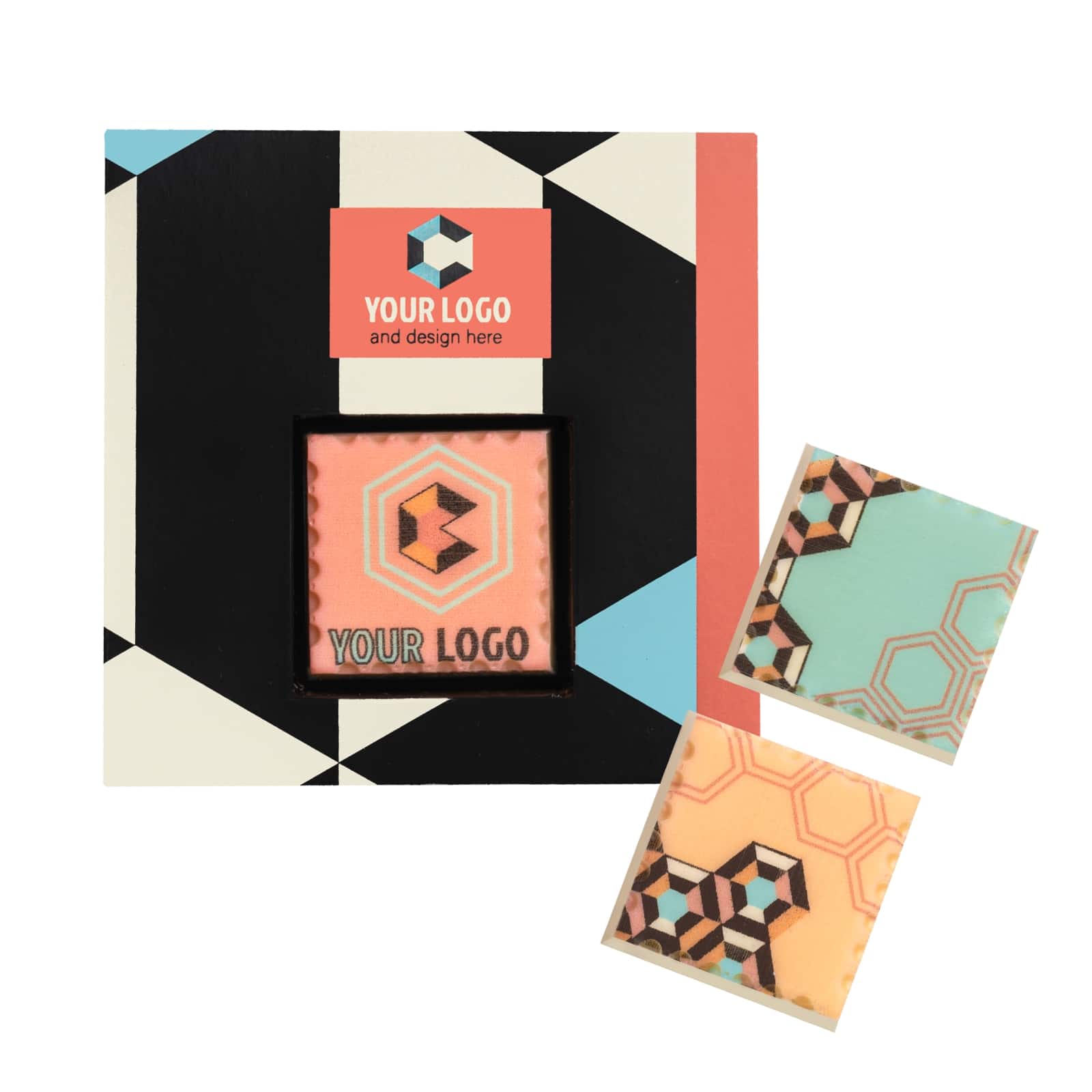 Personalizirana pralina ChocoStamp z logotipom, 8,5 g - slika 2