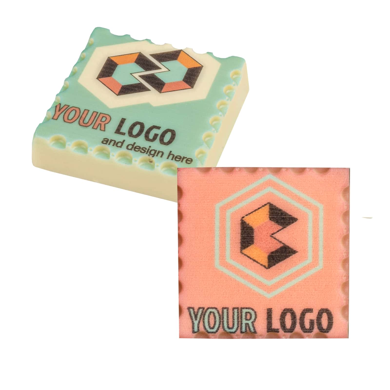 Personalizirana pralina ChocoStamp z logotipom, 8,5 g - slika 3