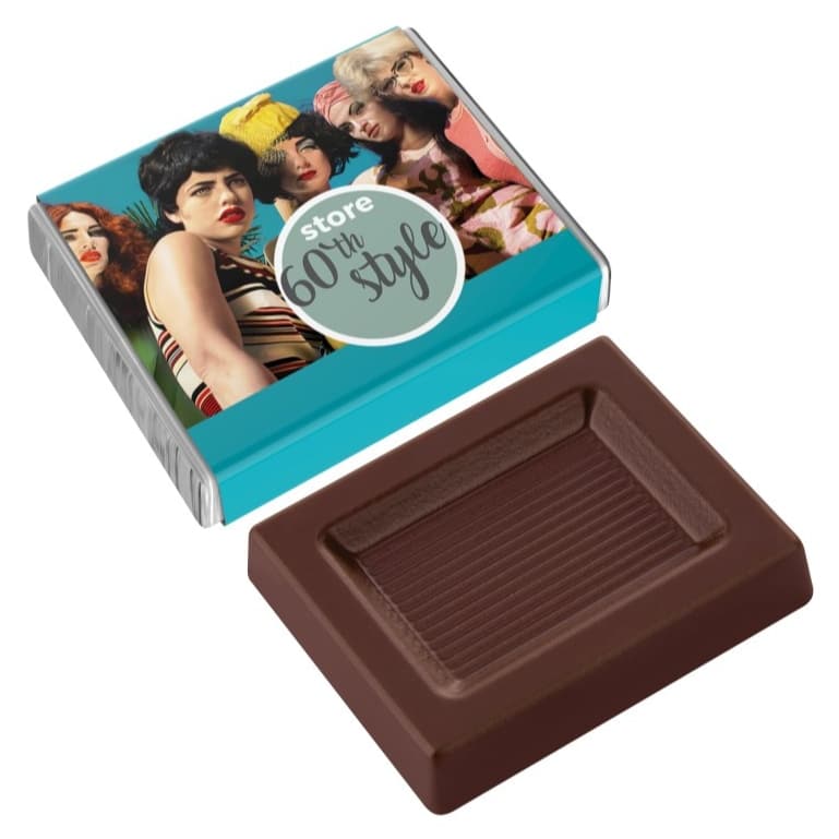 Mini čokoladica Napolitain z vašim tiskom, 7,5 g – primer personaliziranega ovoja