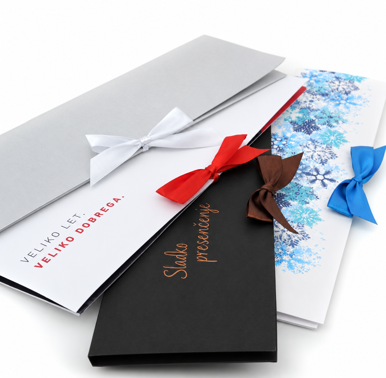 Čokolada 100 g v personaliziranem pismu za mailing s satenasto pentljo