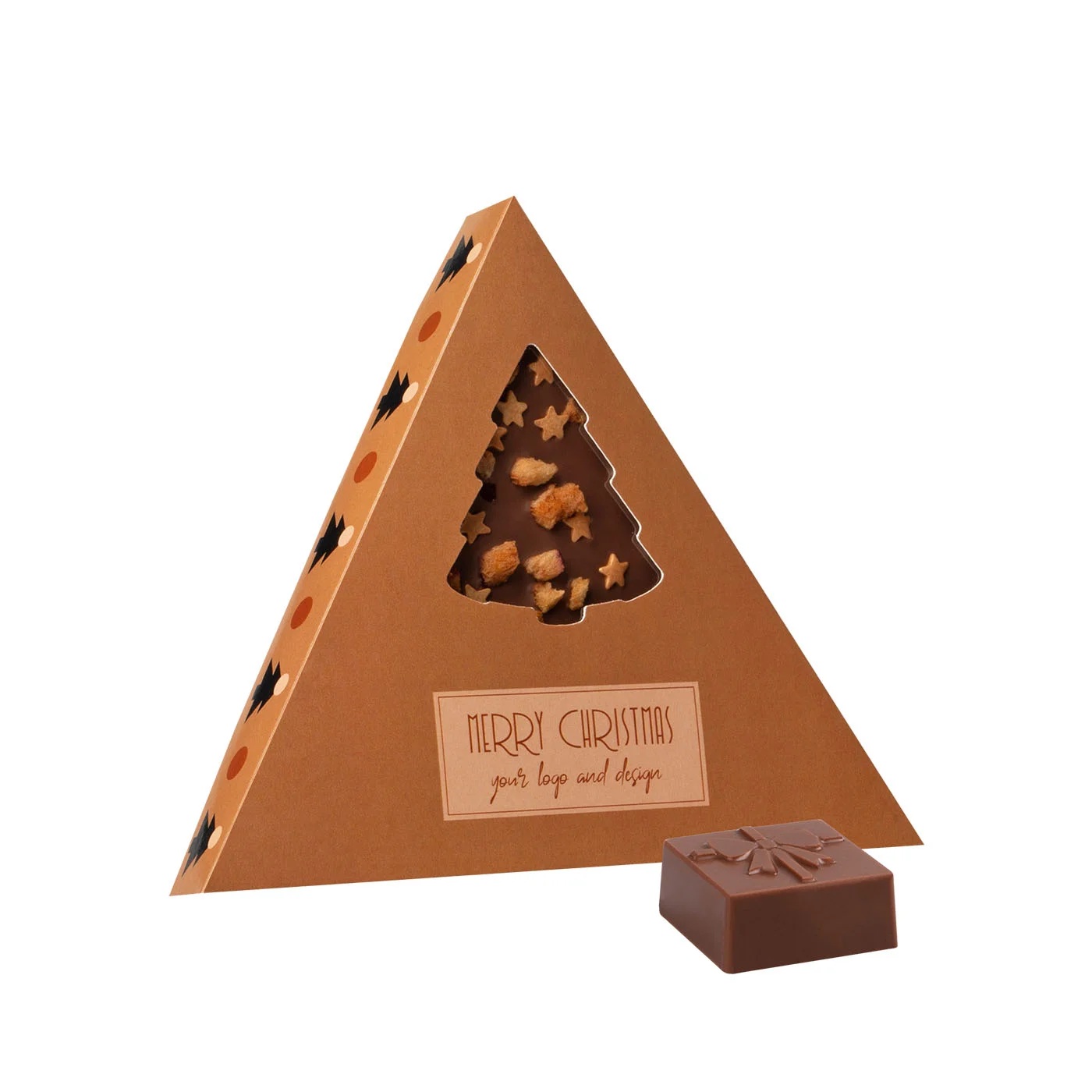 Personaliziran božični čokoladni set Under the Tree Mini, 54 g