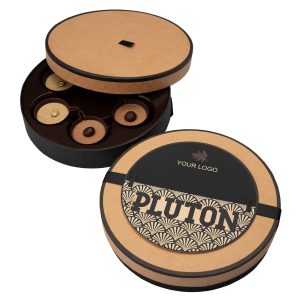 Darilna bonboniera s čokoladnimi skodelicami in kavo Pluton – 120 g