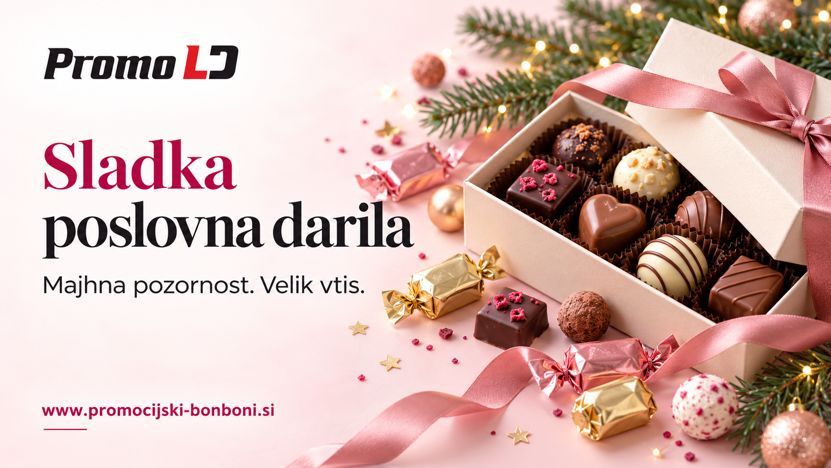 Sladka poslovna darila za konec leta – majhna pozornost, velik vtis